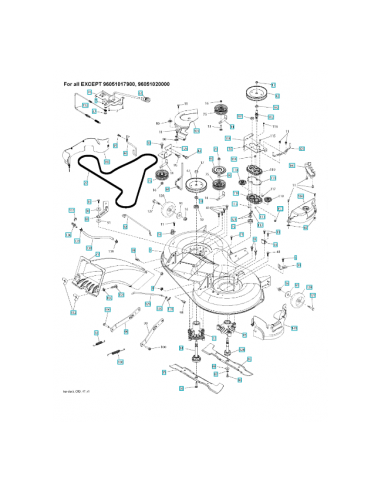 courroie de coupe pour husqvarna TC138 qualité d'origine