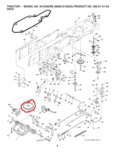 poulie sortie boîte de vitesse pour Mac Culloch M12592RB