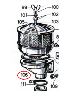 Filtre à air pour Intermotor LA490 et support 2